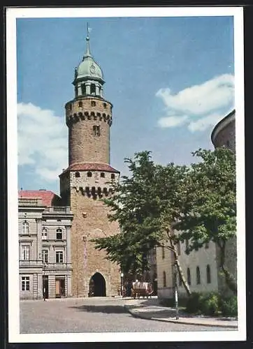 AK Görlitz, Reichenbacher Turm mit Kaisertrutz