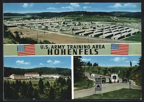 AK Hohenfels / Obpf., Blick auf das Kasernengelände, U.S. Army Trainign Area