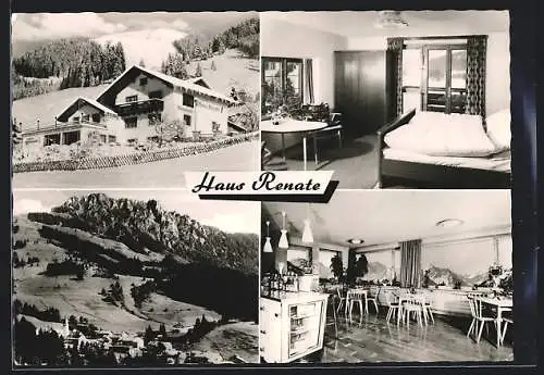 AK Jungholz /Tirol, Pension Haus Renate, Ortsansicht