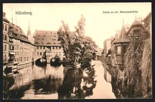 AK Nürnberg, Partie an der Museumsbrücke