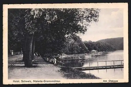 AK Malente-Gremsmühlen /Holst. Schweiz, Anlegestelle am Dieksee