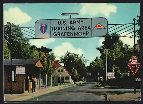 AK Grafenwöhr, Truppenübungsplatz, Eingang US-Militärbasis