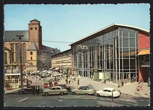 AK Köln, Blick zum Hauptbahnhof