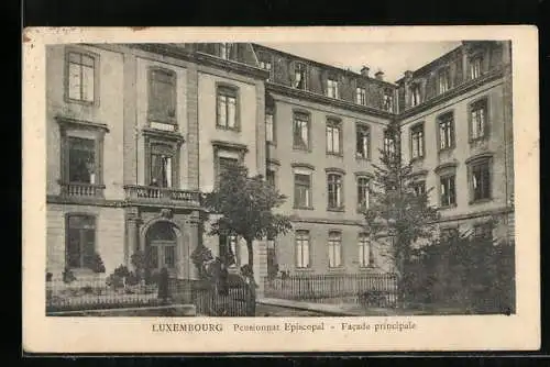 AK Luxembourg, Pensionnat Episcopal, Facade principale