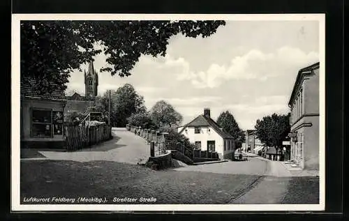 AK Feldberg /Mecklbg., An der Strelitzer Strasse