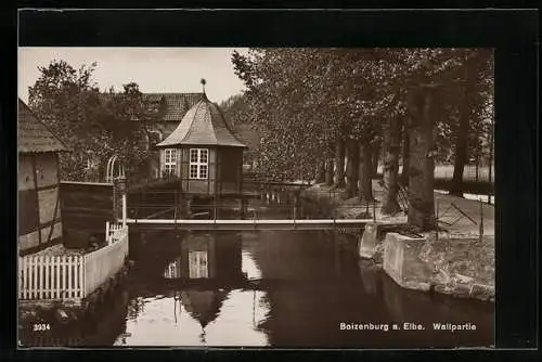 AK Boizenburg a. Elbe, Partie am Wall