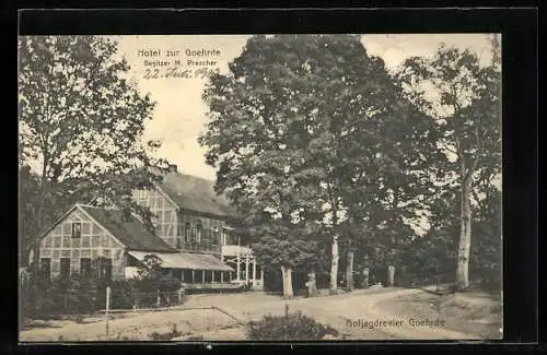 AK Goehrde, Hotel zur Goehrde von M. Prescher im Hofjagdrevier