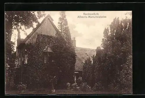 AK Rechtenfleth, Allmers-Marschenheim mit Garten