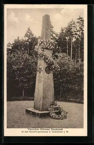 AK Gadebusch, Partie am Körnerdenkmal
