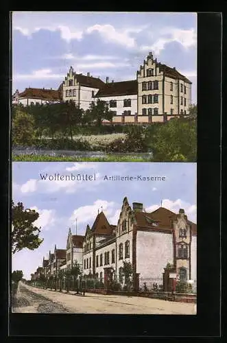 AK Wolfenbüttel, Artillerie-Kaserne mit Anlagen