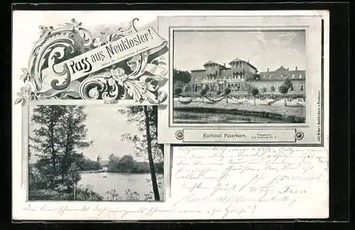 AK Neukloster / Hannover, Kurhotel Paterborn und Teichanlage