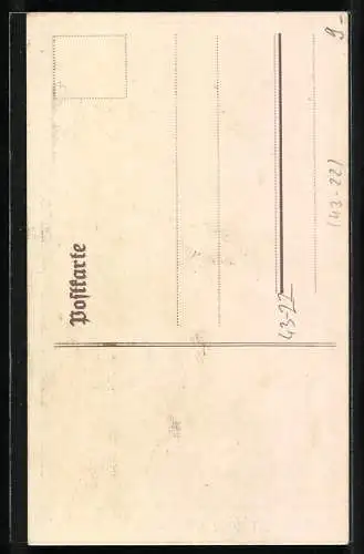 AK Der lange Josef mit 2 zu gleicher Zeit gedienten Kameraden