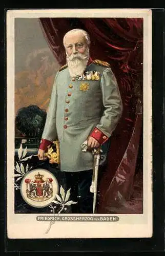 AK Friedrich Grossherzog von Baden, 1826-1907