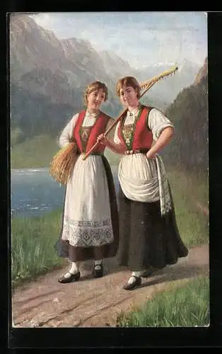 AK Bäeuerinnen in schwedischer Tracht