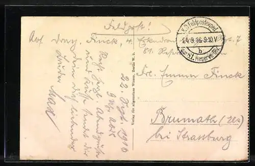 AK Russisches Schlittengespann mit drei Pferden