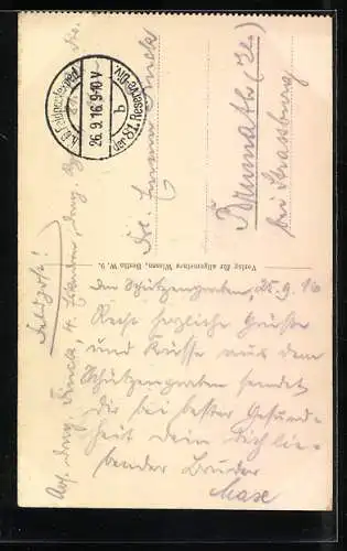 AK Alter russischer Pilger mit Stock