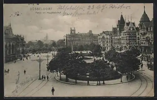 AK Düsseldorf, Vorplatz Hauptbahnhof