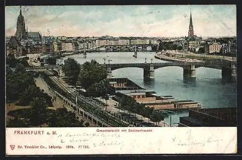 AK Frankfurt a. M., Ortsansicht mit Sachsenhausen