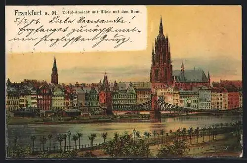 AK Alt-Frankfurt, Total-Ansicht mit Blick auf den Dom