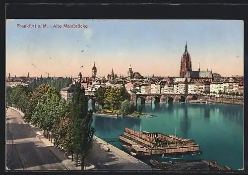 AK Frankfurt a. M., Alte Mainbrücke