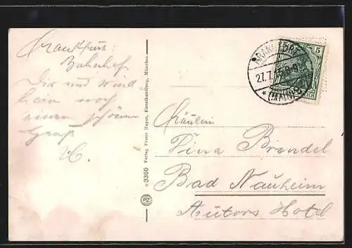 AK Frankfurt a. M., Alte Mainbrücke