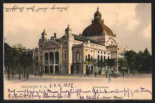 AK Frankfurt /Main, Blick auf Schauspielhaus