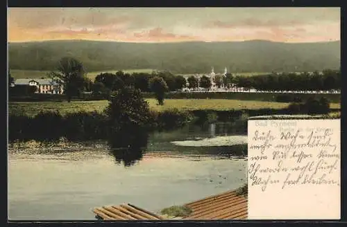AK Bad Pyrmont, Landschaft um Fluss Emmer