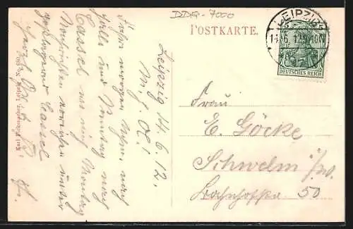 AK Leipzig, Neues Rathaus mit Rathausring