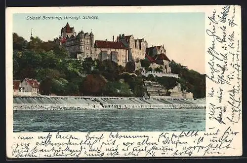 AK Bernburg, Schloss mit Gewässer