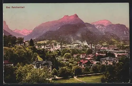 AK Bad Reichenhall, Ortsansicht mit Wohnhäusern