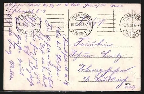 AK Frankfurt a. M., Strassenbahn am Rossmarkt