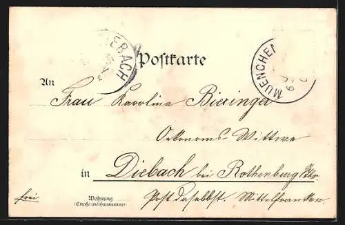 AK München, Ortsansicht vom Maximilianeum