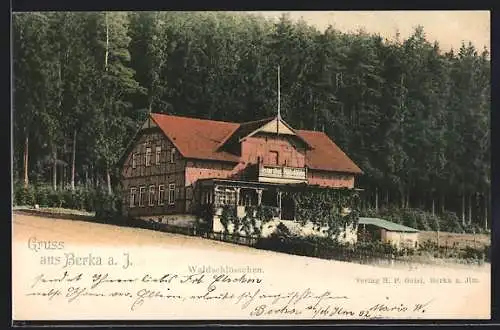 AK Berka / Ilm, Gasthaus Waldschlösschen