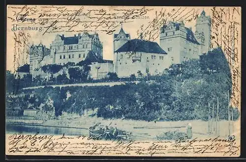 AK Bernburg, Schloss vom Wasser gesehen