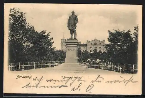 AK Bernburg, Bismarck Denkmal