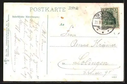 AK Dransfeld, Strassenpartie am Mündener Tor