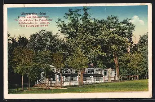 AK Selters / Westerwald, Margareten-Heim, Erholungsheim für die Mädchen der Frankfurter Mittelschulen bei Vielbach