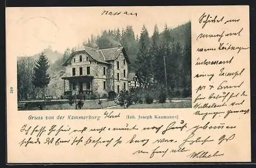 AK Lorch /Rhein, Der Gasthof Kammerburg, Inh. Joseph Kaumanns