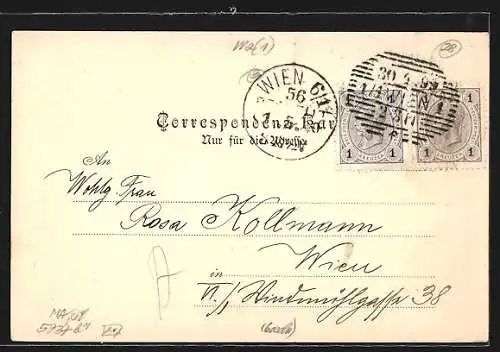 AK Wien, Blick zur Stefanie-Brücke