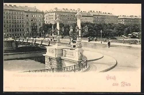 AK Wien, Franz-Josefs-Kai und Stephanie-Brücke