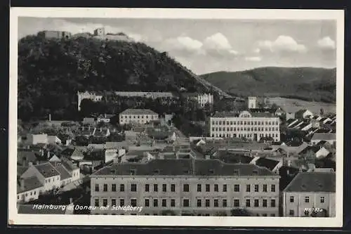 AK Hainburg, Teilansicht mit Schlossberg