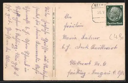 AK Seekirchen, Blick von der Blumenwiese auf den Ort