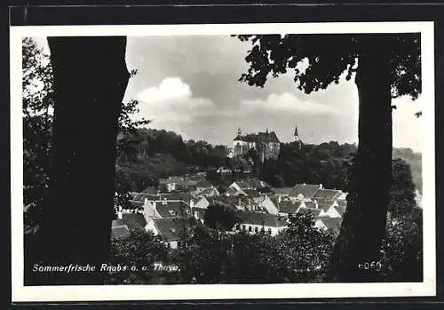 AK Raabs a. d. Thaya, Teilansicht mit Schloss