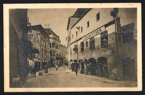 AK Krems /Wachau, Partie einer Ladenstrasse