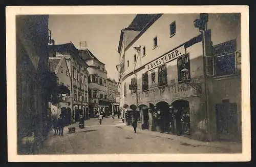 AK Krems /Wachau, Partie einer Ladenstrasse