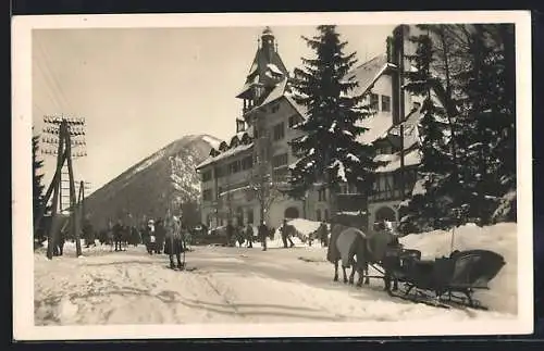 AK Semmering, Hotel Erzherzog Johann mit Sonnwendstein