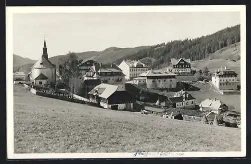 AK Puchenstuben, Teilansicht mit Kirche