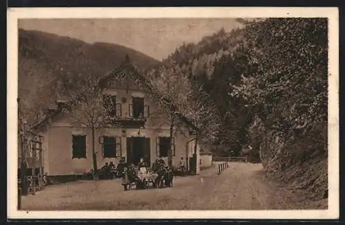 AK Puchberg am Schneeberg, Gasthaus ausserhalb des Ortes