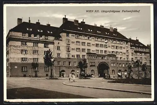AK Wien, Gemeindebau Fuchsenfeldhof, Längenfeldgasse