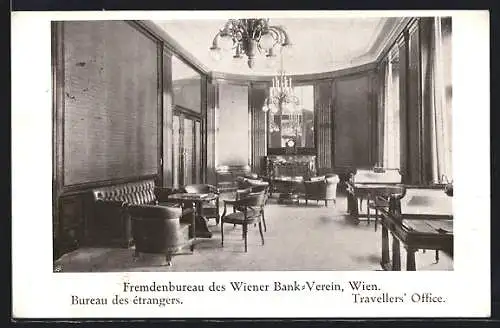 AK Wien I, Fremdenbureau des Wiener Bank-Verein